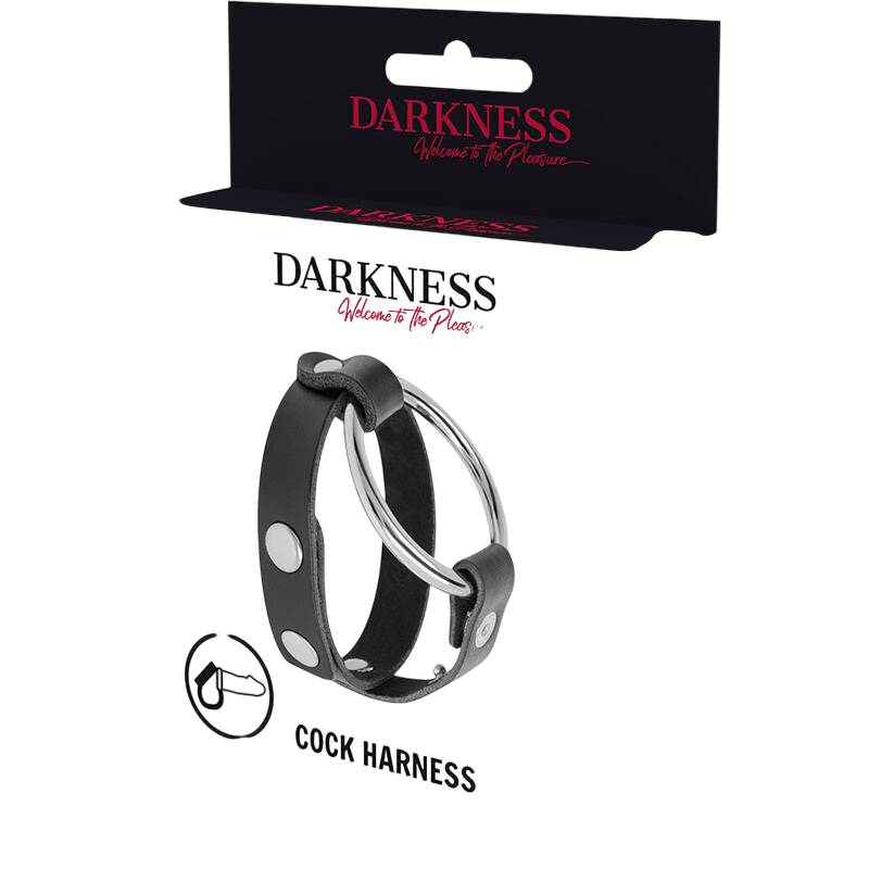 DARKNESS BONDAGE Accessoires Darkness | Anneau Dual Performance Cuir Bien-etre masculin premium TheManjoy