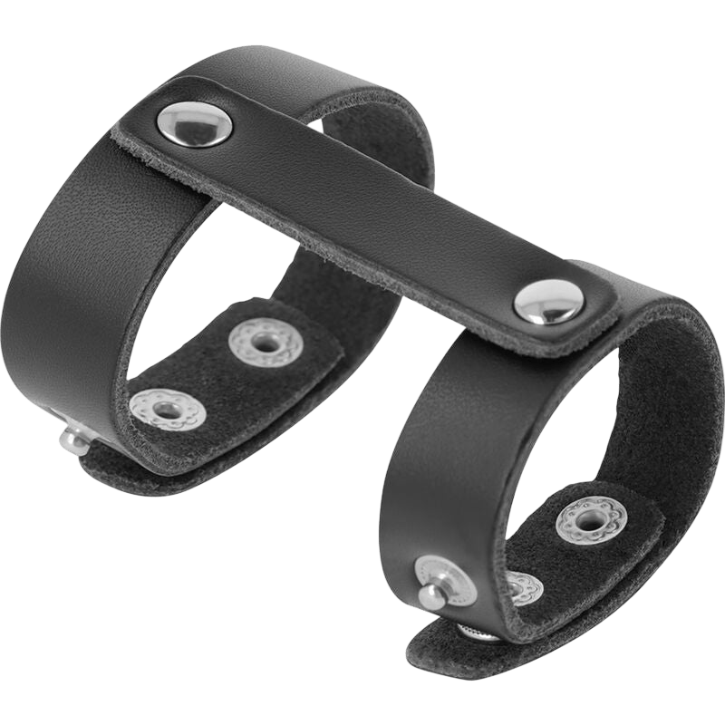 DARKNESS BONDAGE Accessoires Darkness | Anneau Pénien & Scrotal Cuir Bien-etre masculin premium TheManjoy