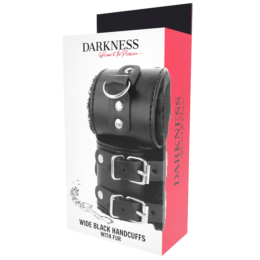 DARKNESS BONDAGE Accessoires Darkness | Menottes Doublées Confort Bien-etre masculin premium TheManjoy