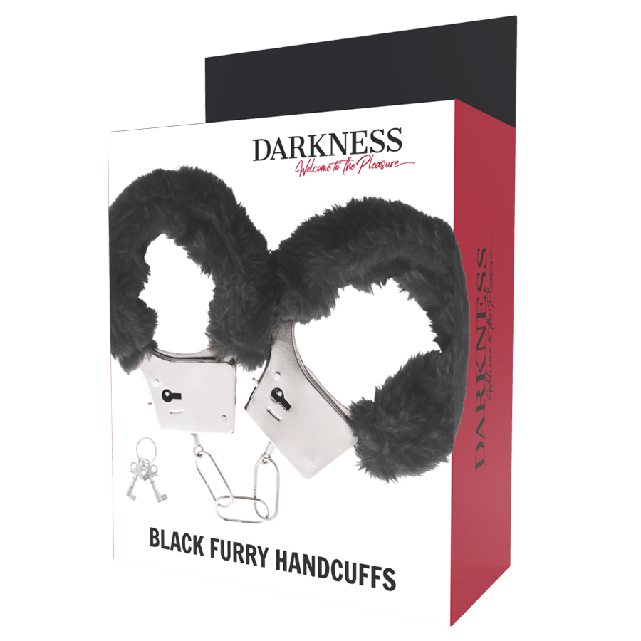 DARKNESS BONDAGE Accessoires Darkness | Menottes Métal Noires Bien-etre masculin premium TheManjoy