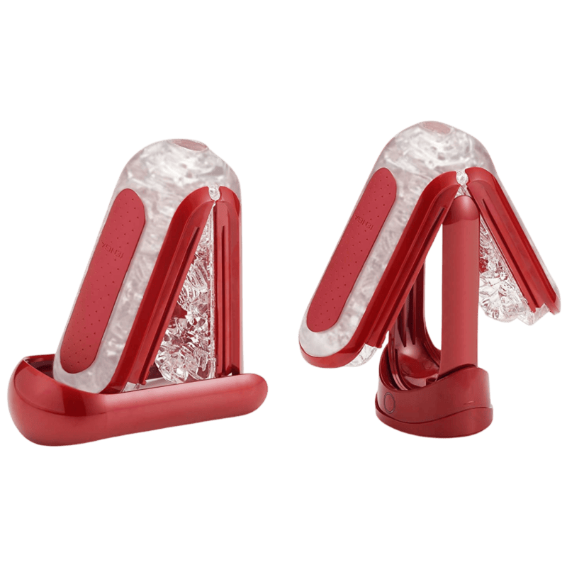 Masturbateur chauffant Tenga Flip 0 Red avec Warmer - Présentation premium du coffret - MANJOY