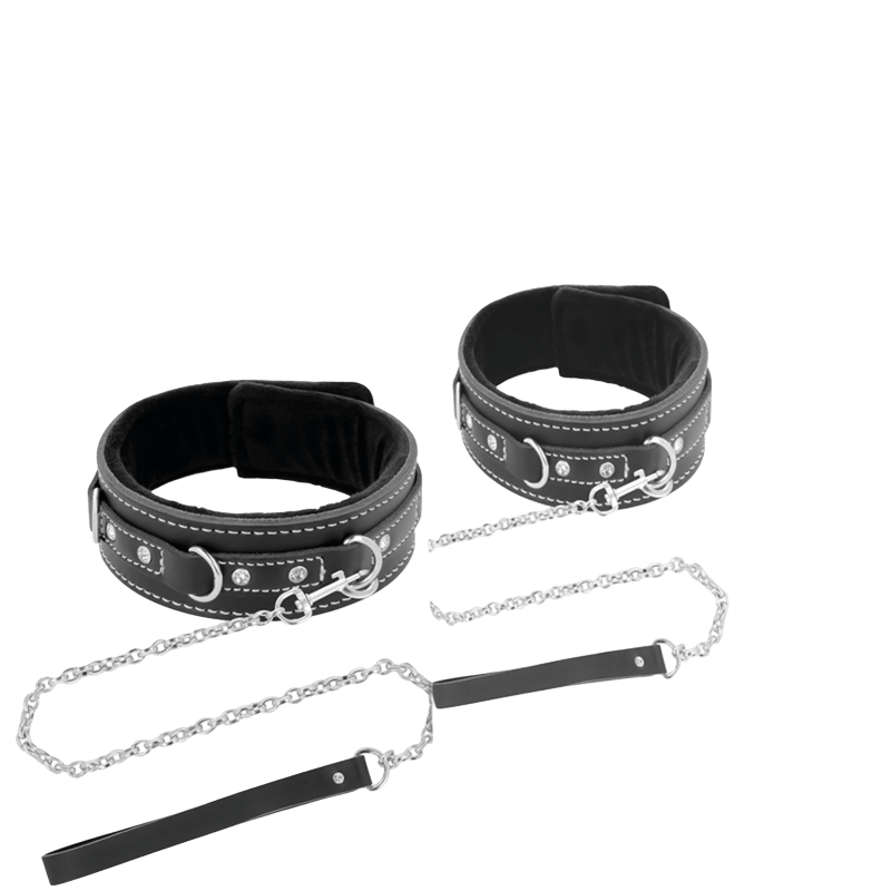 Collier de posture cuir véritable noir Darkness luxe - Mise en situation Dark Luxury 5 - MANJOY