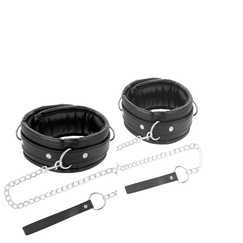 Collier posture cuir souple noir Darkness laisse - Mise en situation de performance 5 - MANJOY