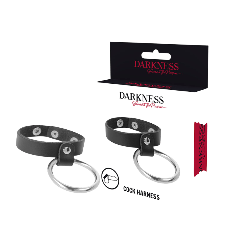 Anneau pénien et testiculaire métal Darkness - Présentation 3 - MANJOY