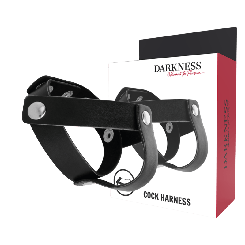 Double anneau cuir noir Darkness performance - Mise en situation de performance 3 - MANJOY