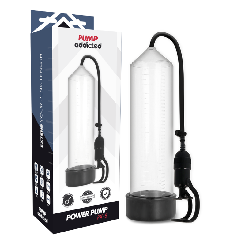 Pump Addicted RX5 — pompe à érection transparente, vue 1