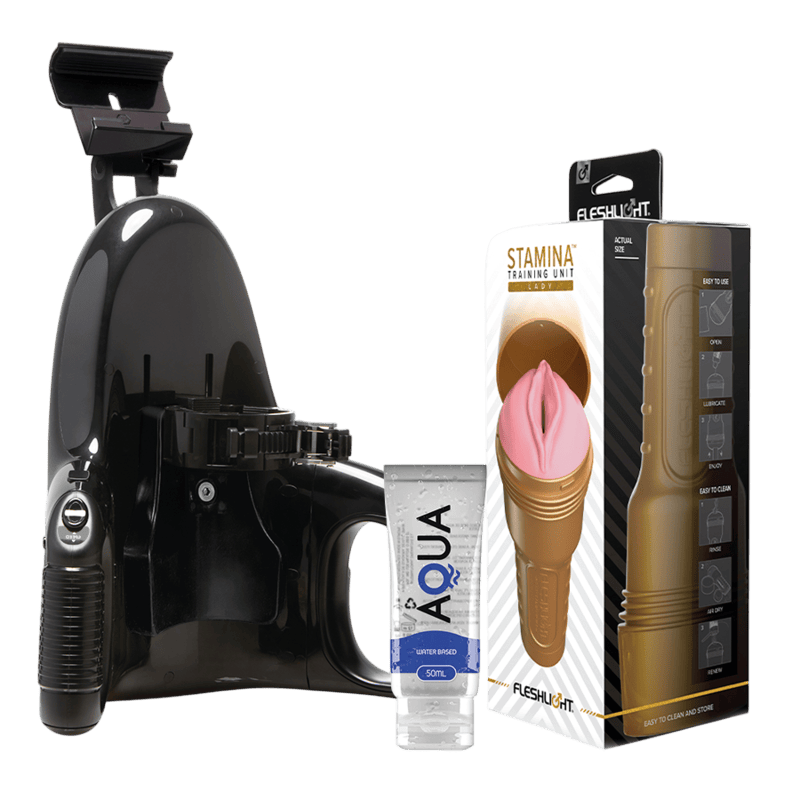 pack-entrainement-endurance-sexuelle-fleshlight-stu-universal-launch-packaging-premium-manjoy - Mise en situation Dark Luxury - MANJOY