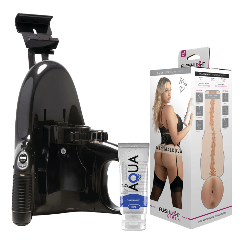masturbateur-anal-automatique-mia-malkova-fleshlight-universal-launch-packaging-premium-manjoy - Mise en situation Dark Luxury - MANJOY