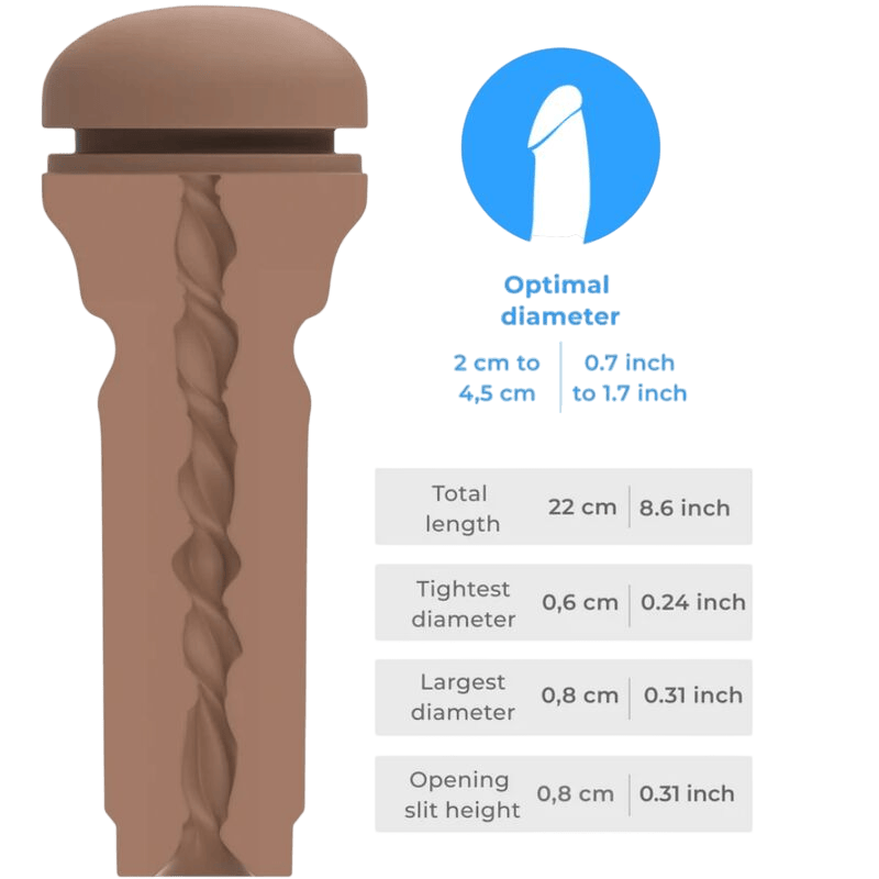 Masturbateur réaliste brun Kiiroo Feel Stroker tight - Vue principale - MANJOY