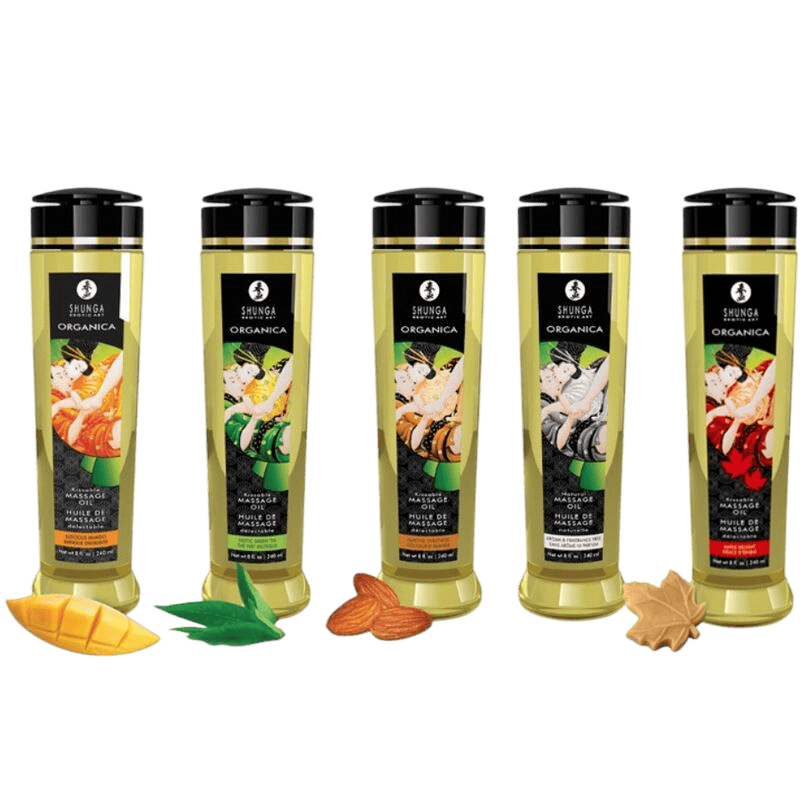 Huile massage érotique bio mangue Shunga 240ml - Vue principale - MANJOY