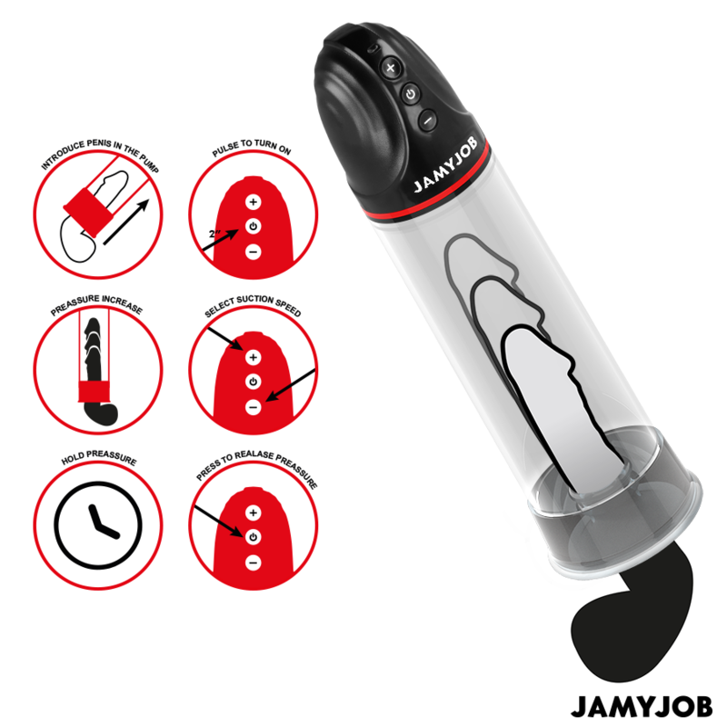 Jamyjob Xpand — pompe à érection automatique, vue 3