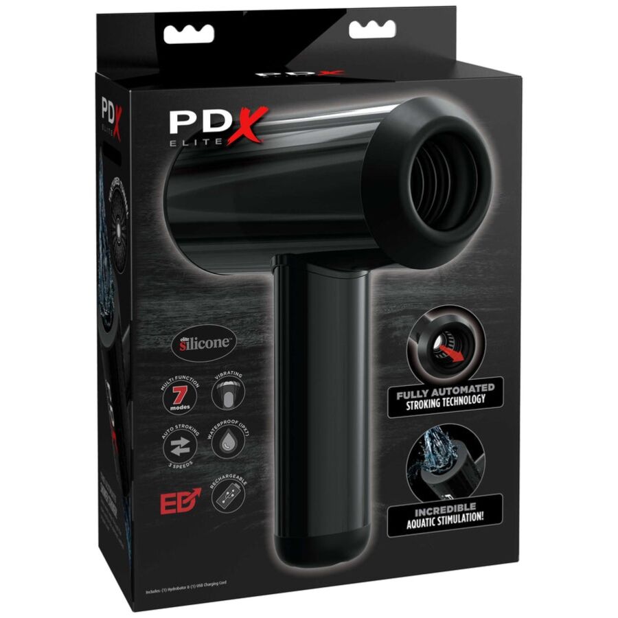 PDX Elite Double Aquatique masturbateur automatique tunnel traversant