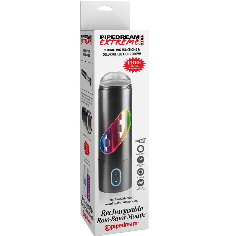 Extreme Toyz | Roto-Bator | Masturbateur Rotatif 24 cm, Bouche