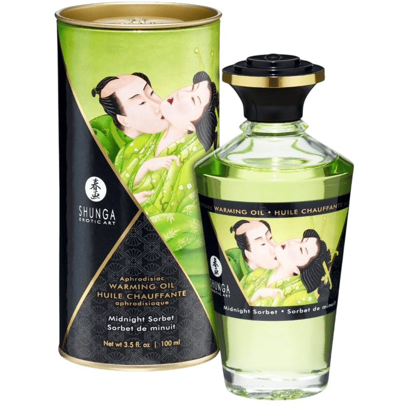 MASSAGE OIL WITH HEAT EFFECT MIDNIGHT SORBT FLAVOR 100 ML - Vue principale - MANJOY