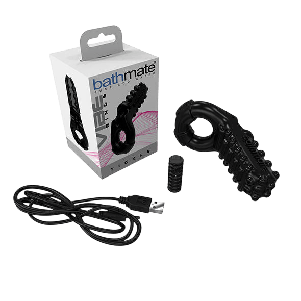 Anneau vibrant texturé Bathmate Vibe Ring Tickle plaisir intense - Présentation premium 2 - MANJOY