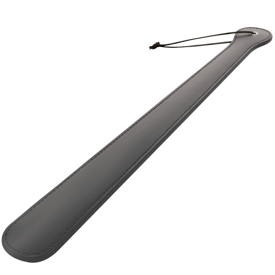 Pale longue impact cuir noir Darkness luxe - Présentation du packaging de luxe - MANJOY