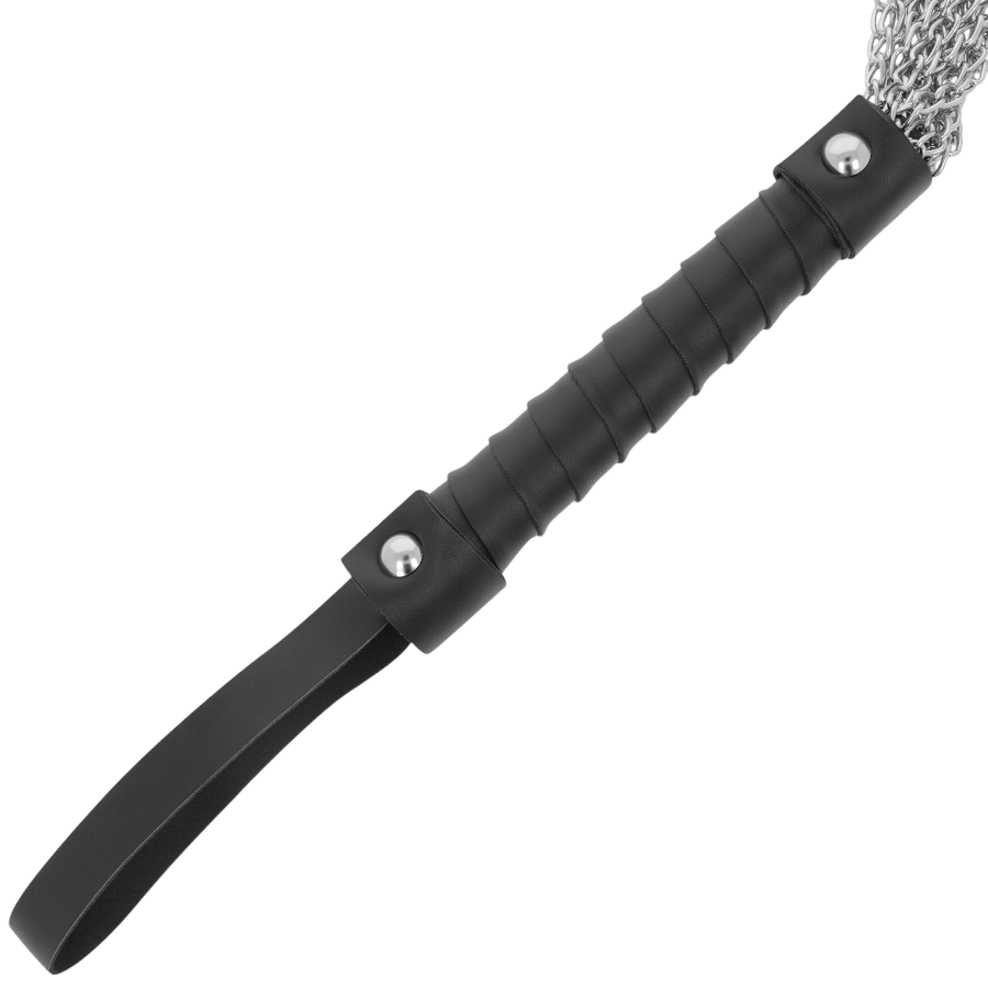 Fouet de bondage métallique noir Darkness impact et sensations - Mise en situation premium 2 - MANJOY