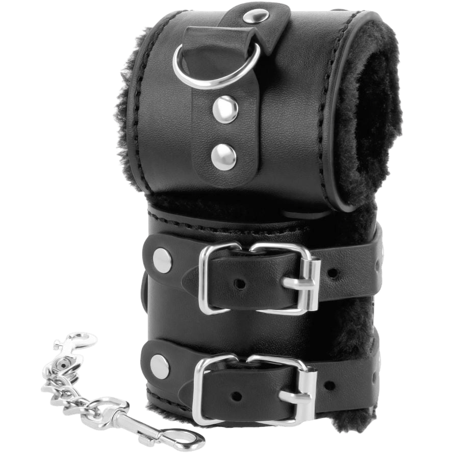 Accessoire poignets doublés confort Darkness - Présentation 4 - MANJOY