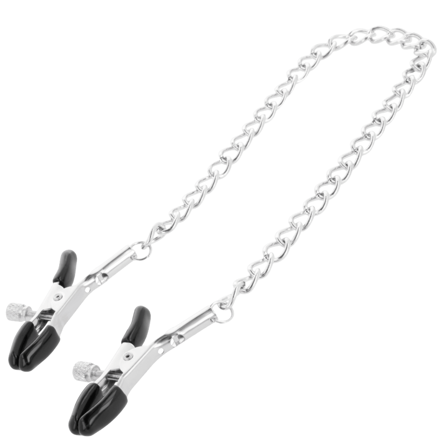 Pinces à mamelons métal avec chaîne Darkness - Packaging - MANJOY