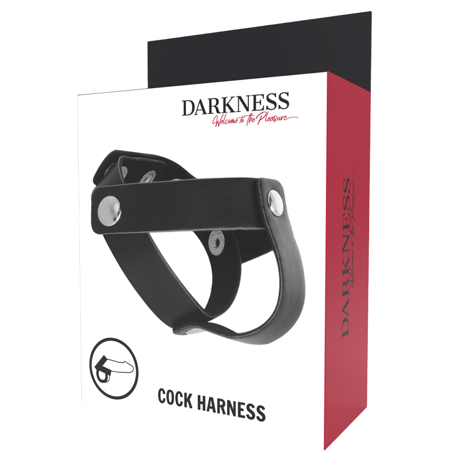 Double anneau cuir noir Darkness performance - Présentation du packaging prestige - MANJOY