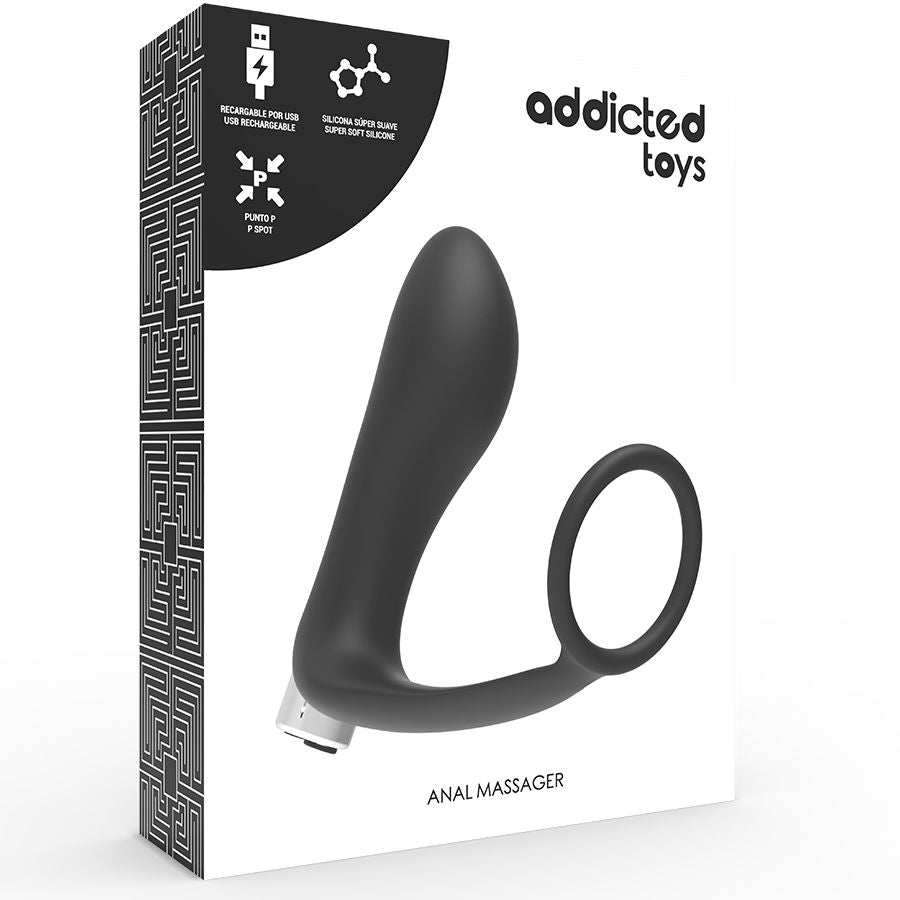 Addicted Toys modèle 1 — vibrateur prostatique noir, vue 4