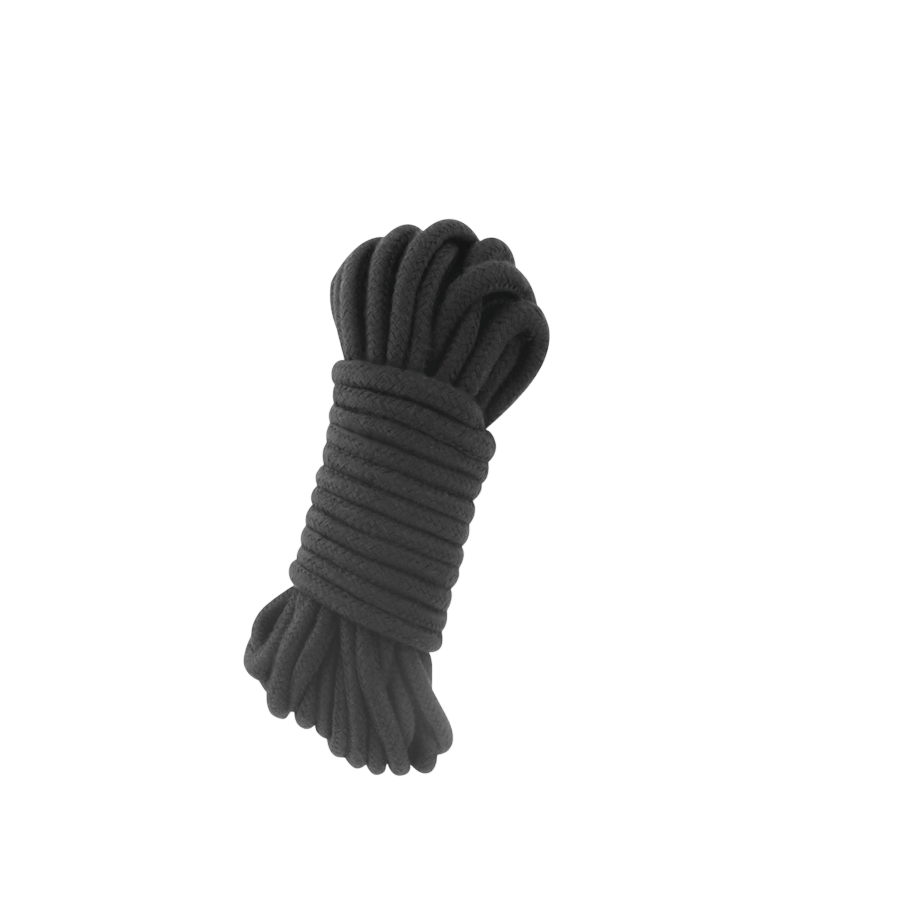 Corde japonaise bondage coton noir Darkness 10m - Présentation du packaging de luxe - MANJOY