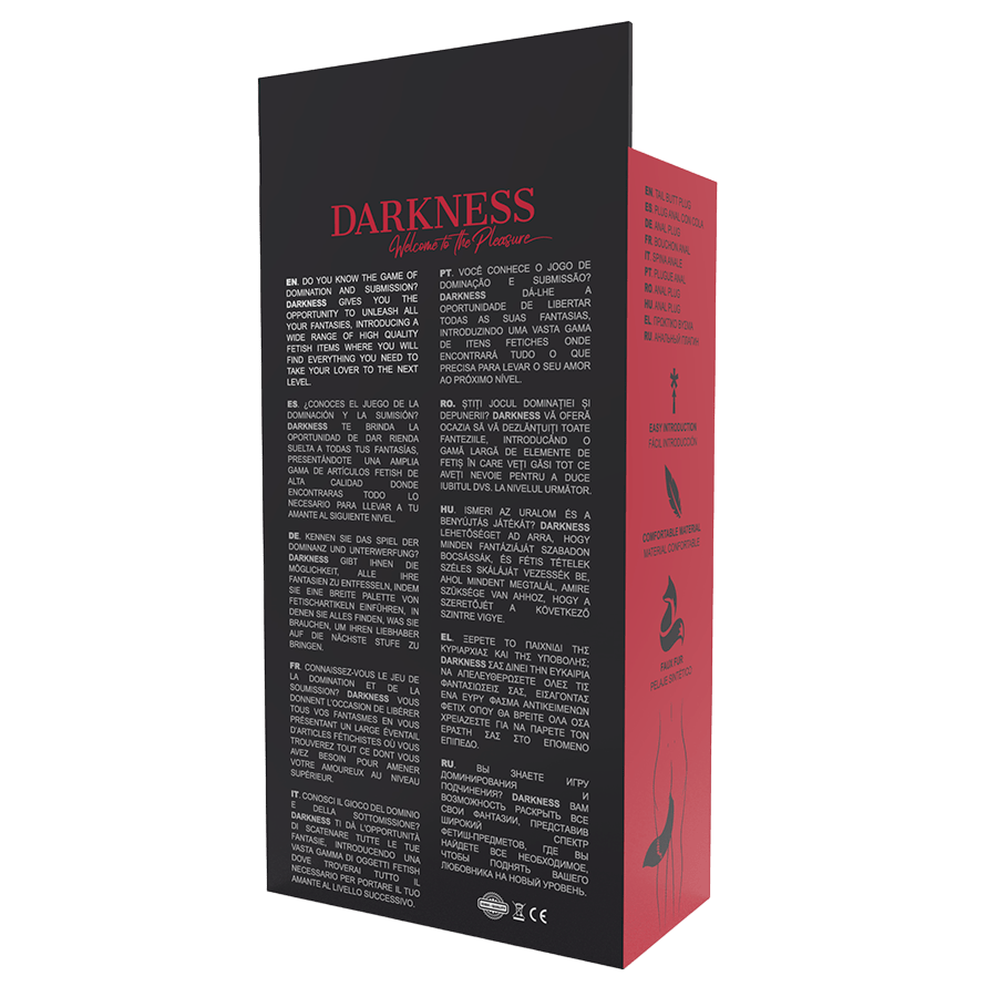 Plug anal XL silicone queue blanche Darkness - Détail de l'ingénierie et des matières - MANJOY