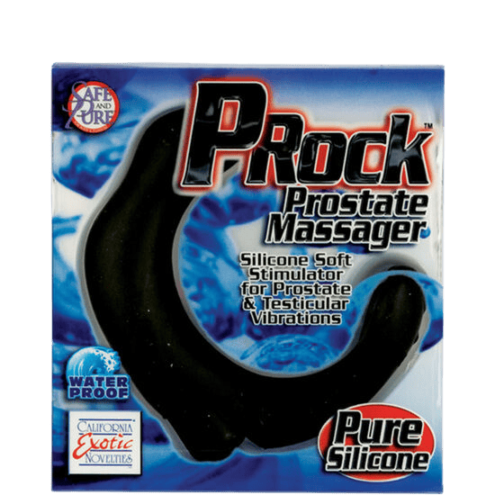 Masseur prostate silicone noir CalExotics P-Rock - Détail de l'ingénierie et des matières - MANJOY