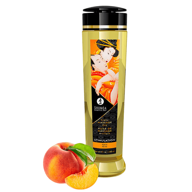 Huile massage érotique pêche Shunga 240ml - Vue principale - MANJOY