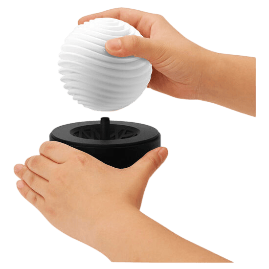 Masturbateur design réversible Tenga Geo Aqua - Présentation premium du coffret - MANJOY