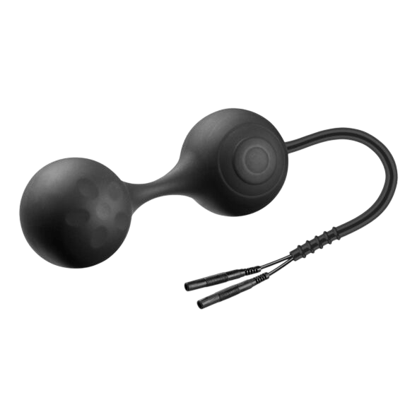 Exerciseur Kegel silicone noir Electrastim Lula - Détail de l'ingénierie et des matières - MANJOY
