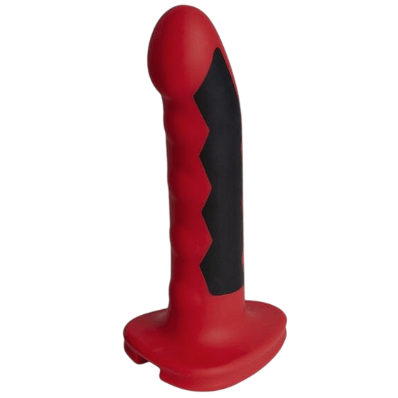 Gode conducteur silicone rouge Electrastim Komodo - Vue principale - MANJOY