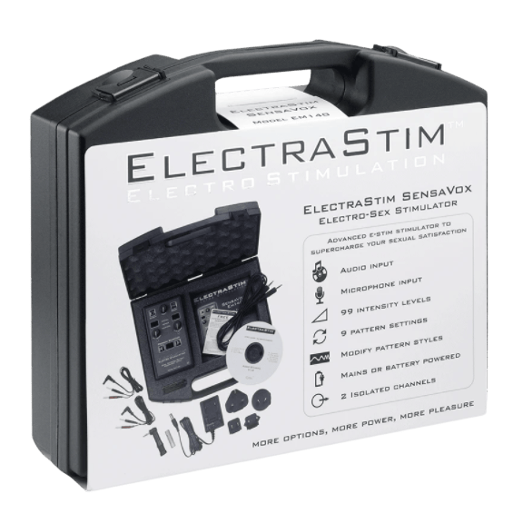 Stimulateur audio-réactif Electrastim SensaVox noir luxe - Détail de l'ingénierie et des matières - MANJOY