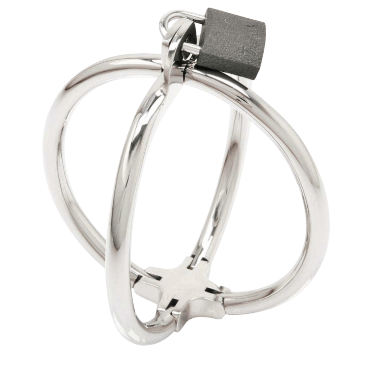 METAL HARD Metal Hard | Menottes Croisées Acier Bien-etre masculin premium TheManjoy