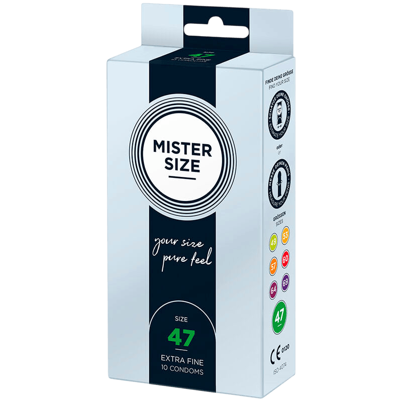 MISTER SIZE Mister Size | 47mm | Le Préservatif Sur-Mesure 10 pcs Bien-etre masculin premium TheManjoy