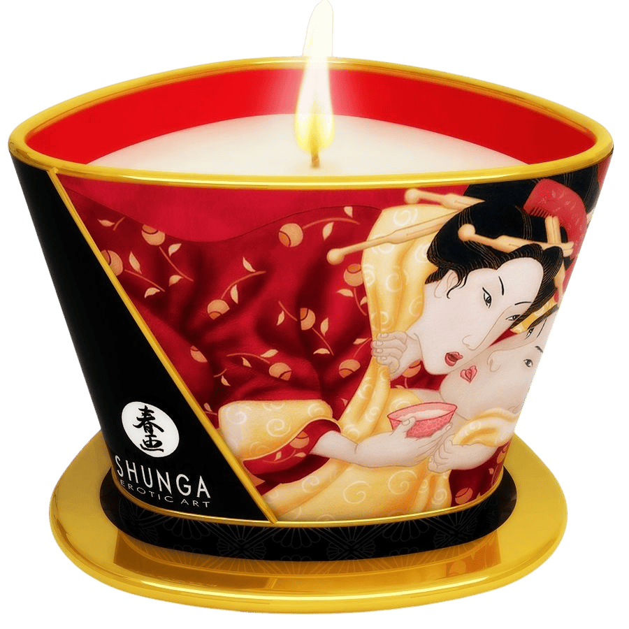 SHUNGA CANDLES Shunga | Bougie Fraise 170ml Bien-etre masculin premium Manjoy