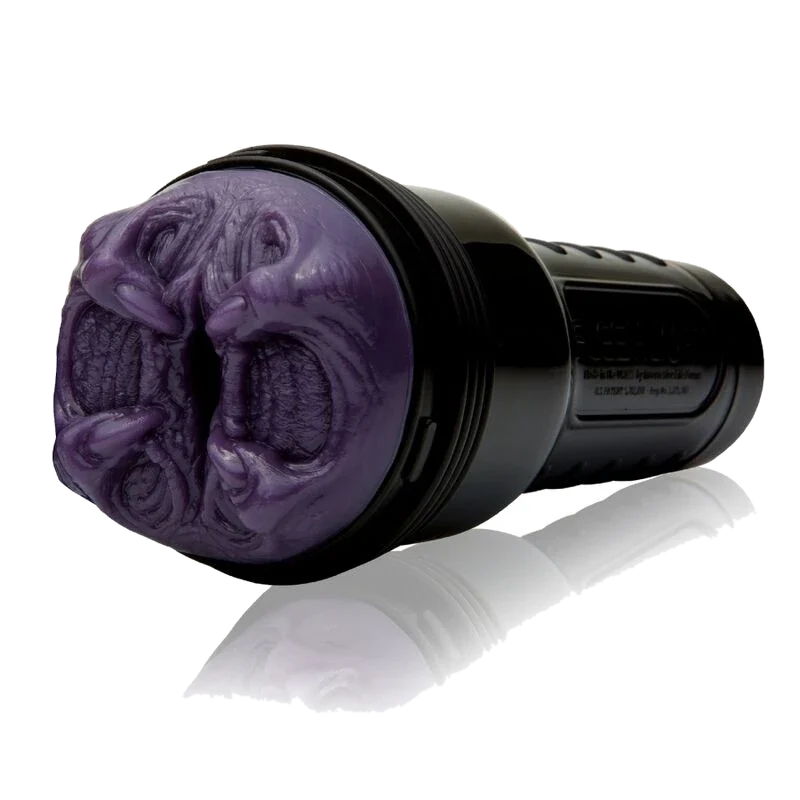 Fleshlight Fantasy Predator masturbateur alien texture violette coque noire