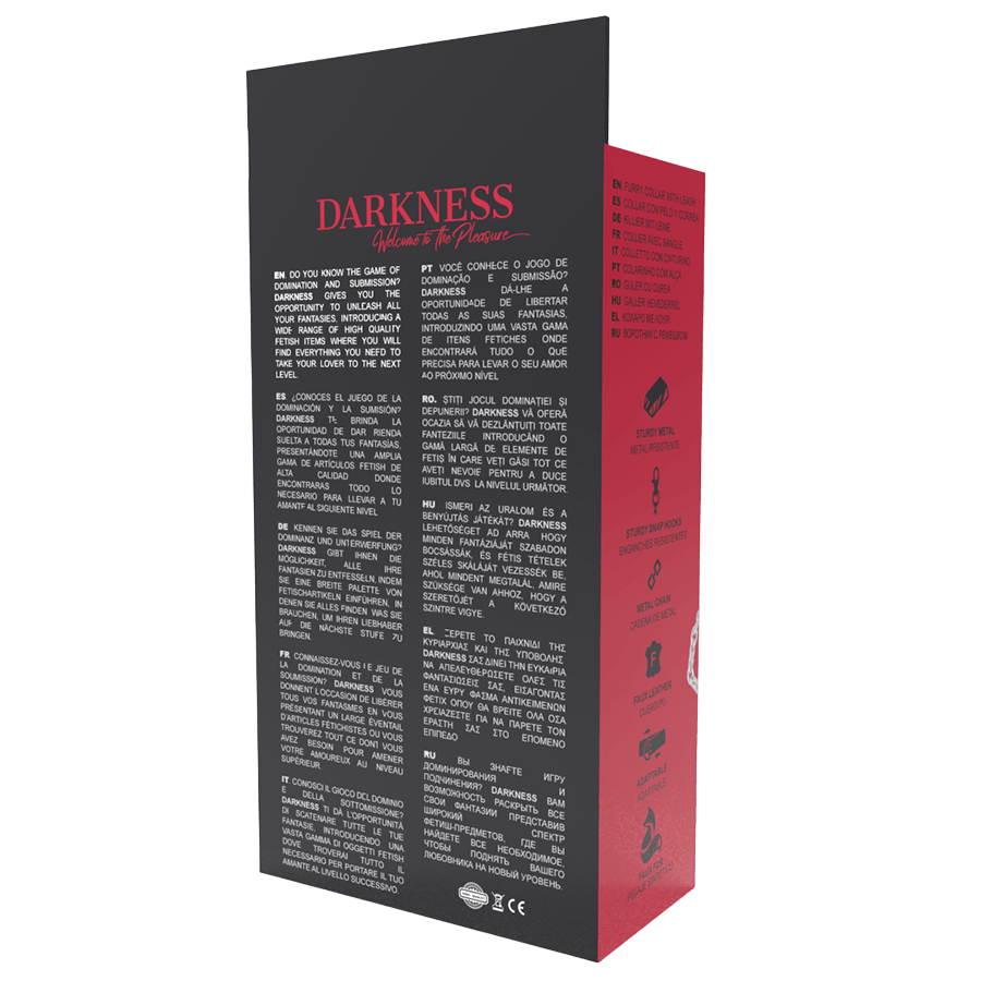 DARKNESS BONDAGE Accessoires Darkness | Collier Cuir Véritable Bien-etre masculin premium TheManjoy