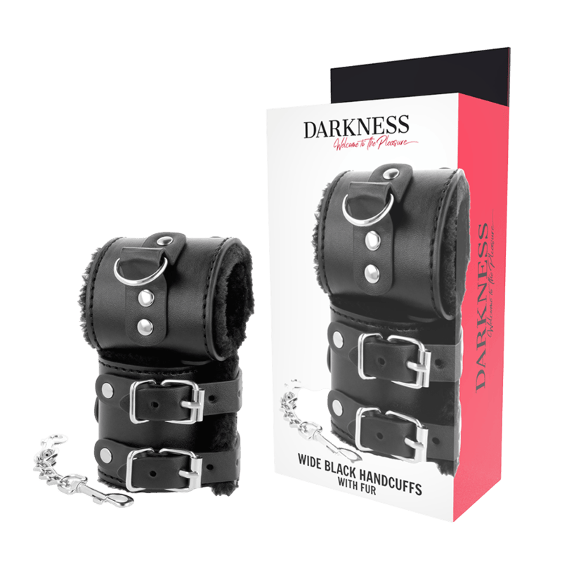 DARKNESS BONDAGE Accessoires Darkness | Menottes Doublées Confort Bien-etre masculin premium TheManjoy