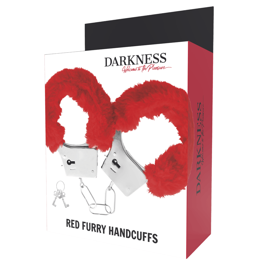 DARKNESS BONDAGE Accessoires Darkness | Menottes Métal Rouges Bien-etre masculin premium TheManjoy