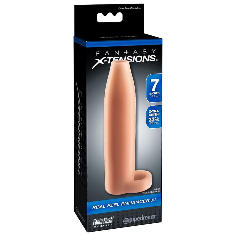Fantasy X-Tensions Real Feel Enhancer XL — gaine pénienne réaliste, vue 3