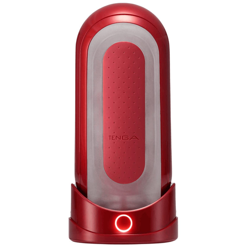 Masturbateur chauffant Tenga Flip 0 Red avec Warmer - Vue principale - MANJOY