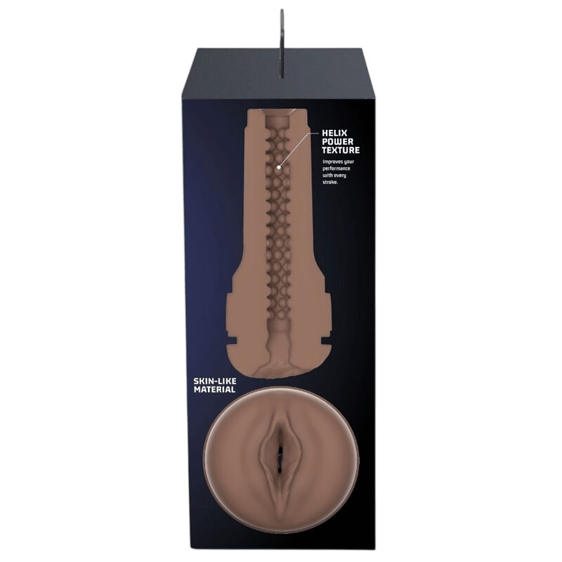 Masturbateur texturé brun Kiiroo Feel Stroker - Écosystème interactif Kiiroo 6 - MANJOY