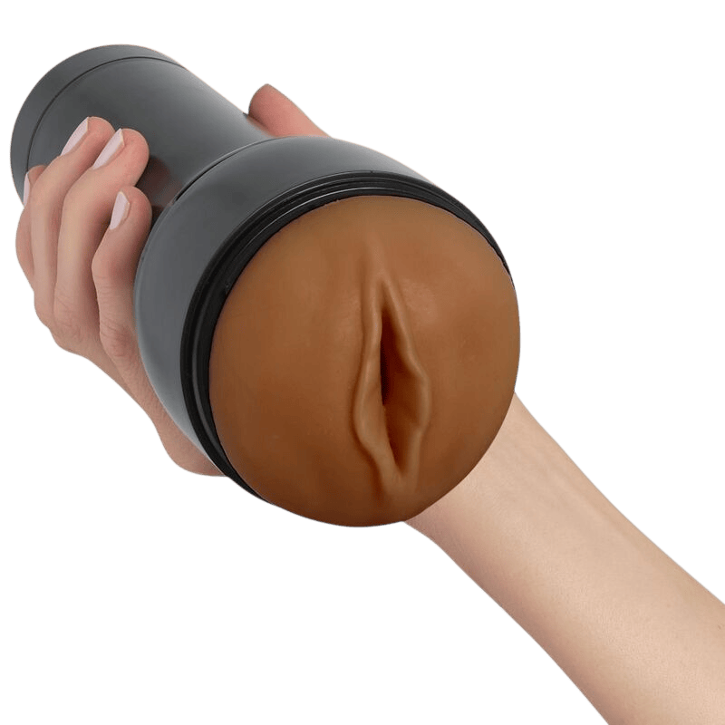 Masturbateur texturé brun Kiiroo Feel Stroker - Écosystème interactif Kiiroo 3 - MANJOY