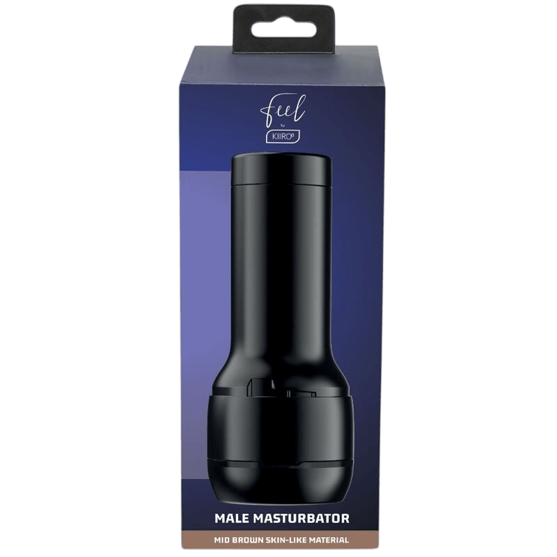 Masturbateur texturé brun Kiiroo Feel Stroker - Écosystème interactif Kiiroo 4 - MANJOY