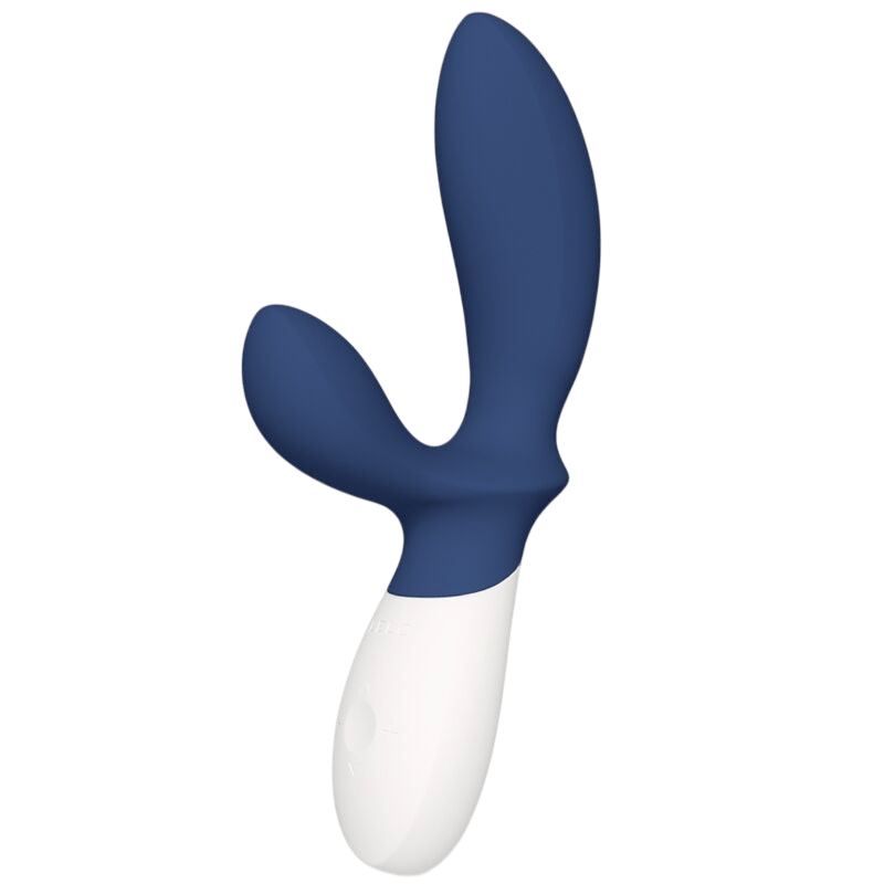 Masseur de prostate bleu Lelo Loki Wave 2 - Détail de l'ingénierie et des textures - MANJOY