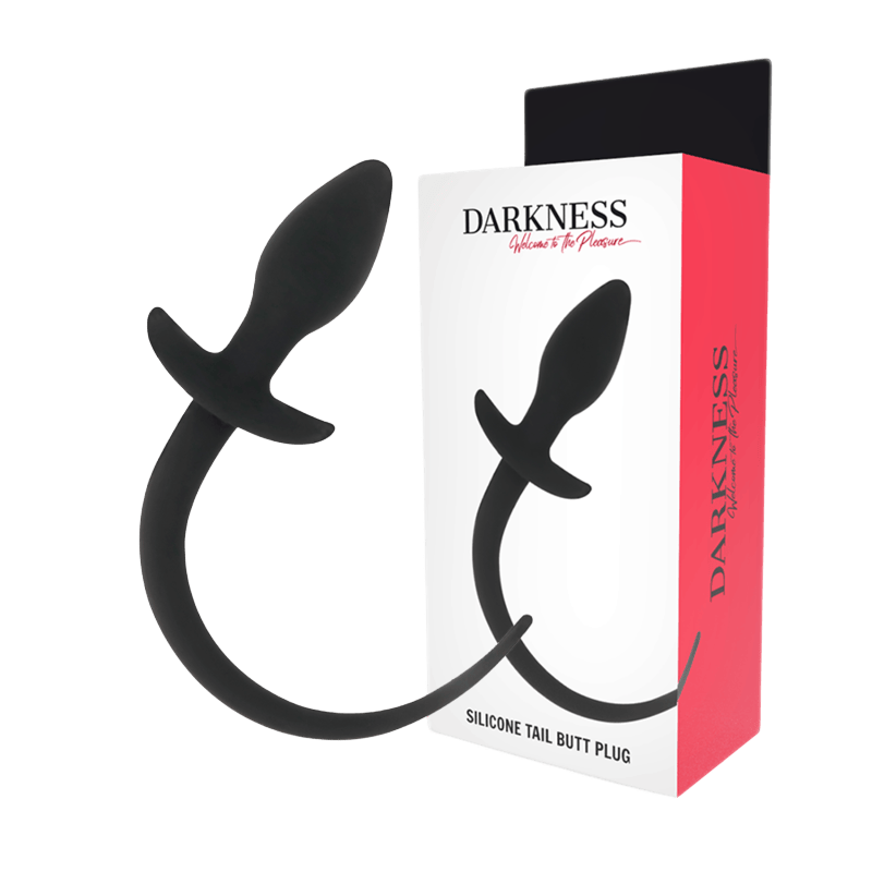 Plug anal XL silicone noir 28cm Darkness massage prostatique - Détail des finitions et texture - MANJOY