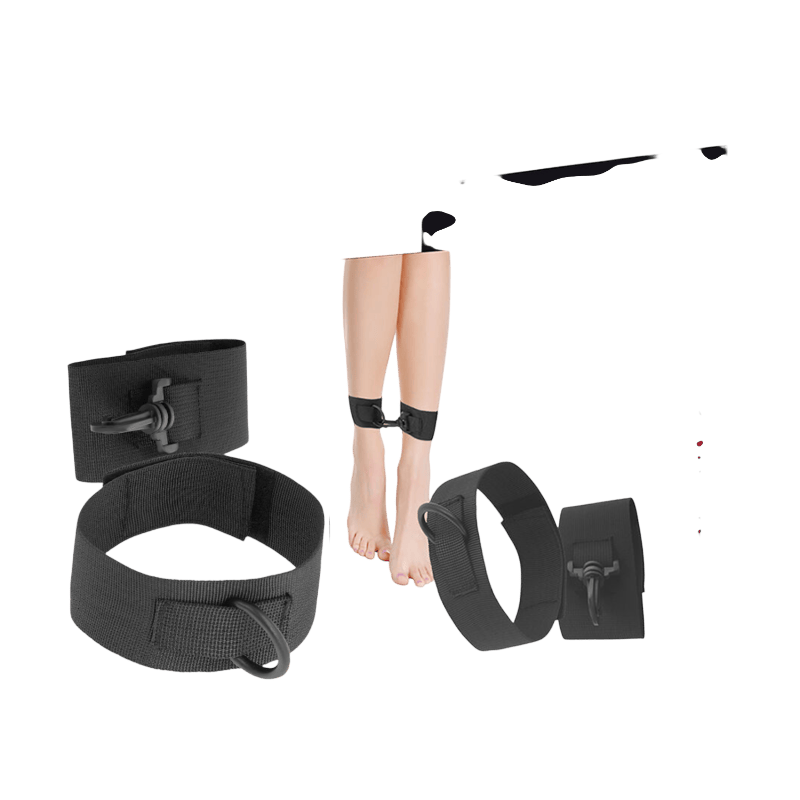 Entraves chevilles nylon noir Darkness - Présentation 6 - MANJOY