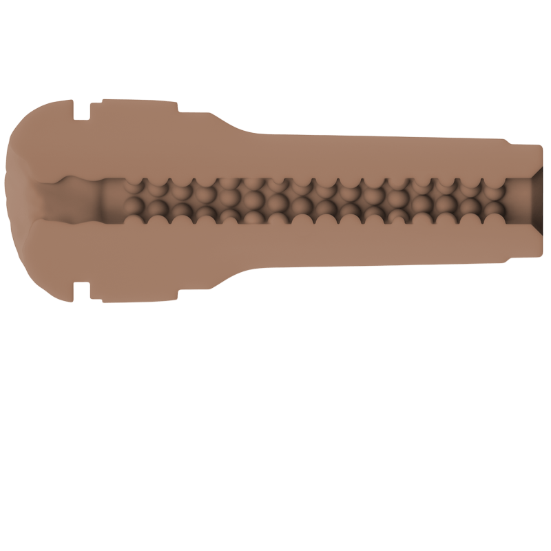 Masturbateur texturé brun Kiiroo Feel Stroker - Écosystème interactif Kiiroo 2 - MANJOY