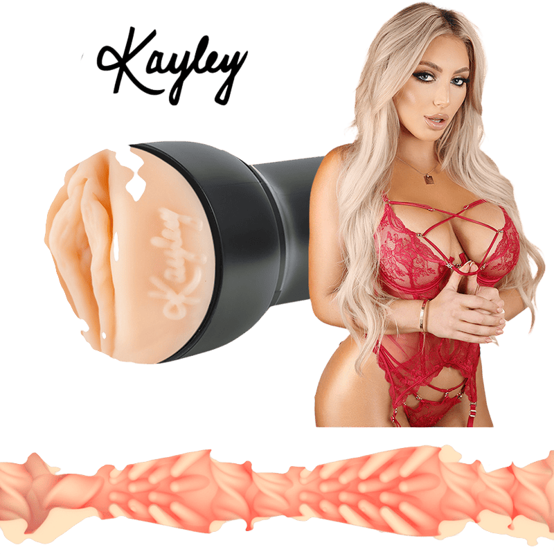 Masturbateur interactif Kiiroo Kayley Gunner noir - Présentation de la collection Stars - MANJOY